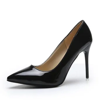 2020 Naujo Prekės ženklo Moterų Batai Gražios vientisos Spalvos Aukšto Kulno, Biuro ir Karjeros Hellsing Plius Dydis MUMS, 4-11.5 Zapatos De Mujer