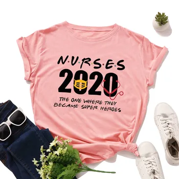 2020 Slaugės Laiškas Išspausdintas Moterys, T-marškinėliai, Medvilnės, trumpomis Rankovėmis Plius Dydis S-5XL Moterų marškinėliai Vasara O-Kaklo Viršų Tees