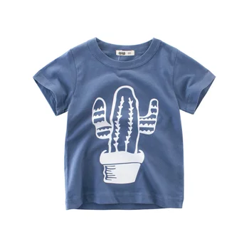 2020 m. Berniukų Naujas Medvilnės Animacinių filmų T-shirt Vaikų Prarasti Mados Sportiniai marškinėliai Berniukui Mielas Medvilnės Viršų trumpomis Rankovėmis