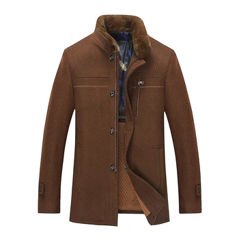 2020 m. Naujas stiliaus švarkas Aukštos kokybės vyriškų drabužių tirštėti tranšėjos paltai, vyriški laisvalaikio kailis Klasikinis Verslo vyrų paltas JK03