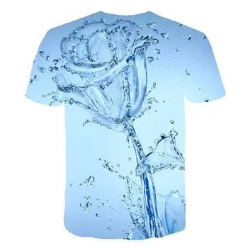2020 metų Vasaros Harajuku Abstract 3d Kristalų Gėlės Marškinėliai Madingi Trumpi Rankovėmis Juokingas Žmogus, Hip-Hop ' o Mados T -ShirtXXS 6XL