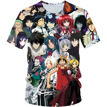 2020 metų Vasaros Vaikai Mados Anime 3D marškinėliai Naruto, One Piece Luffy Spausdinti Berniukų, Mergaičių marškinėliai Vaikams Laisvalaikio Tshirts Viršūnes 4-20Y