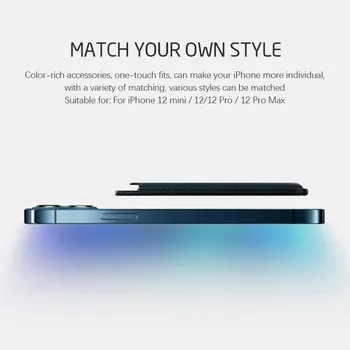 2021 Aukštos Kokybės Telefono dėklas skirtas iPhone 12 Pro Max Mini Magnetinio Piniginės Kortelės Turėtojas Maišelį Magsafe Adsorbcijos Prabangus Odinis Viršelis