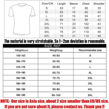 2021 Vasaros vyriški trumpomis Rankovėmis T-shirt Elastinga Fitneso T marškinėliai Prekės Įrengtas HipHop V Kaklo Medvilnės T Marškinėliai vyrams S-XXXXXL