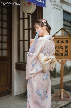 2021 japonijos tradicinių kimono yukata moterų kimono cosplay gėlių spausdinti drabužius japonija suknelė vietnamas drabužių mujer yukata
