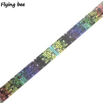 20pcs/daug Flyingbee 15mmX5m Popieriaus Washi Tape Lazerio tinklelis Kūrybos Lipnia Juosta 