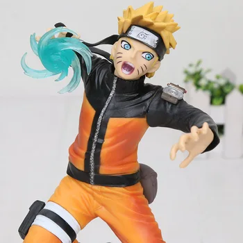 21-25cm Anime ir Animacinių filmų Naruto Shippuden Vibracijos Žvaigždžių Uzumaki Naruto, Sasuke Uchiha PVC Veiksmų Skaičius, Modelis Žaislas