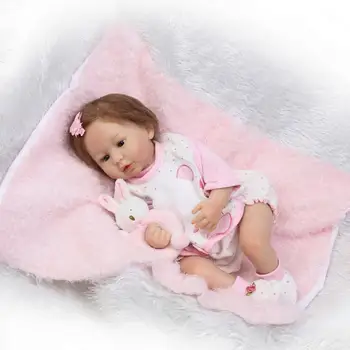 22inch Atgimsta Silikono aukštos kokybės Kūdikių Lėlės Atrodo Kaip tikra, Kūdikių Rankų darbo tikroviškos Lėlės Reborn princesė bamblys kūdikių žaislai