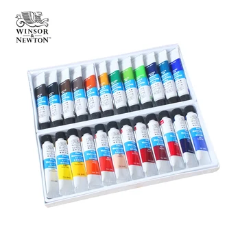 24 Spalvų Winsor Newton Akvarelės Dažų Rinkinys, Vandens Spalvos Dažų Medžiaga Tekstilės Pigmento Piešimo, Tapybos Menininko Acuarelas