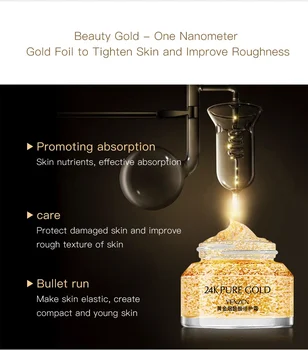 24K Aukso nikotinamido veido anti-senėjimo grietinėlės Kremas, Kremas, odos Priežiūros produktai, kremas, veido kremas raukšlių valiklis