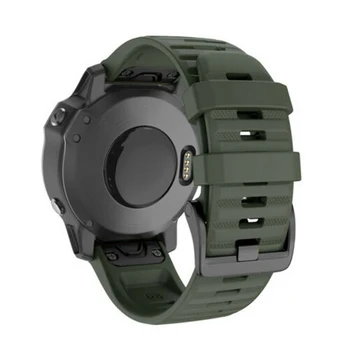 26mm Sporto Silikono Watchband Wriststrap Garmin Fenix 6X 6 6S Pro 5X 5 5S Plius 3 HR 20 22mm Lengvai Tilptų Greito Atleidimo wirstband
