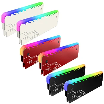 2VNT Atminties RAM RGB Aušintuvas Šilumos Kriaukle Vėsinimo Liemenė Fin Radiacija Išsisklaidys, 