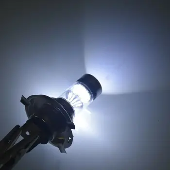 2vnt Automobilio LED Lemputės H4 8000K High/Low Beam 20-LED Super Bright Patvarus Rūko žibintai Vairuotojo DRL Balta Lempa, Universalus Praktinis