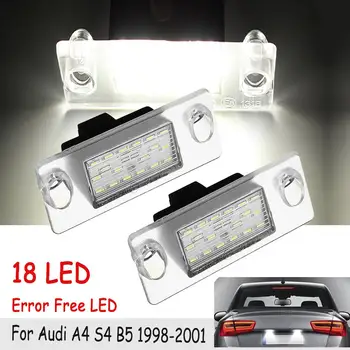 2vnt Klaidų LED Skaičius Licenciją Plokštelės Šviesos Žibintas, Skirtas Audi A4 S4 B5 S5 B5 A3 S3