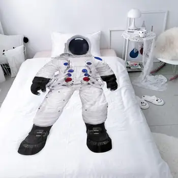 2vnt žaismingas Užvalkalai antklode padengti vaikų patalynės komplektas vaikams dovanų vieną patalynė Kapitonas astronautas policijos viršininkas su 1Pillowcase