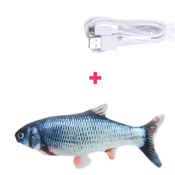30CM Elektroninių Naminių Kačių Žaislas Elektros USB Įkrovimo Modeliavimas Žuvų Žaislai Kačių Interaktyvių Dovanos Aukštos Kokybės