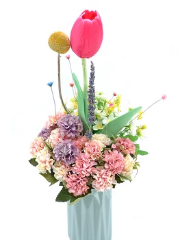 30cm Hydrangea Dirbtinio Šilko Gėlių, 10 galvų Netikrą Gėlių Puokštė Dekoracija Patry Vestuvių Home Hotel Stalo Apdailos