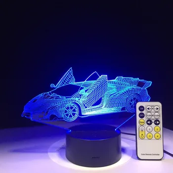 3D Lempos Greitas AUTOMOBILIŲ USB Naktį Šviesos Daugiaspalvis Lava LED RGB Apšvietimas Luminaria Lentelėje Vaikams Kalėdų Dovanos, Namų dekoro