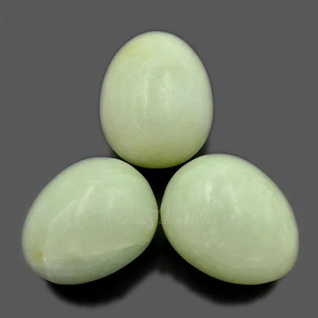 3PCS/Daug 35x45mm Gamtos Perlas akmens Kiaušinių Kristalų Gydymo Srityje Masažas Roko Pirštu, Mada, Pasidaryk pats Didmeninės Juvelyrikos Dizaino