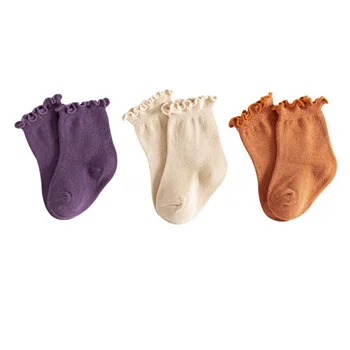 3Pair/daug naujų atsitiktinis rudens/žiemos baby vaikų kojinės šiltas medvilnės kojinės kūdikiui