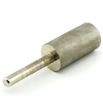 3Pcs Rotary Diamond Šerpetų Padengtas 10mm 12mm kaip 14mm Cilindrų Galvos Šlifavimo Bitų Smėlis 1000 Kotai 6mm Juvelyrų Įrankiai Akmens