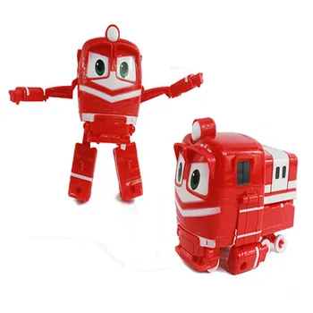 4pcs/set Robotas, Traukiniai, Žaisliniai Transformacijos Kay Alf Modelio Dinaminis Traukinių Šeimos Deformacijos Traukinio Veiksmų Skaičius, Vaikas Dovana