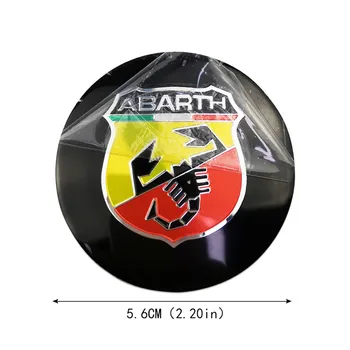 5.6 cm Skorpionas Automobilių Ratų Center Caps Emblema Lipdukas Reikmenys Fiat Abarth 500 595 695 124 131 124 Spider Punto 1000 204A