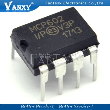 50PCS MCP602-I/P DIP8 MCP602 CINKAVIMAS 2.7 V 5.5 V nuo Vieno Tiekimo CMOS Op-Amps MCP602 DIP8