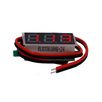 5vnt/daug 0.36 colių Elektros Skaitmeninis Raudona LCD Voltmeter Skydelis Volt Skaitiklio Įtampos Testeriai 30% nuolaida