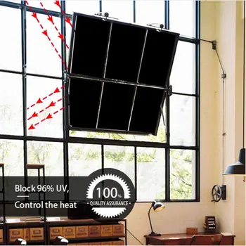60*400cm Blackout Langą Padengti Kino Stiklo Lipdukai Anti-UV Šviesos Blokavimas Privatumo Statinio Matinio Atspalvio Kambario dekoratyvine Plėvele