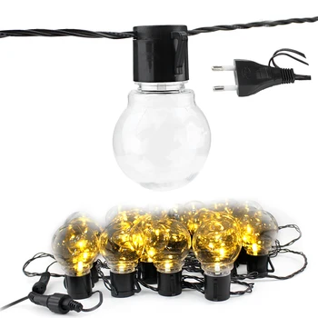 6M 20 Pasaulyje LED Lemputes rinkinio String Žibintai IP44 Vandeniui Lauko Kalėdų Girliandą Kavinė Pasakų Žibintai Grandinės Apdaila