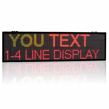 77X27cm 32*96 Patalpų RGY 3 spalvų LED Ekranas Valdybos WIFI Programuojami Slenkantį Tekstą Raudona Žalia Geltona LED Atvira Pasirašyti Billboard
