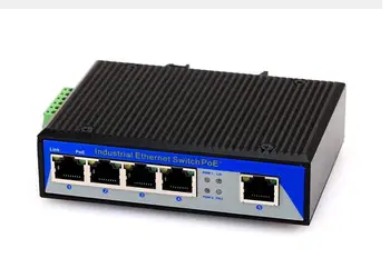 8-port industrial Ethernet switch POE maitinimas pasirinktinai platus slėgio geležinkelių diegimo 5port Gigabit 100M elektros prievadas