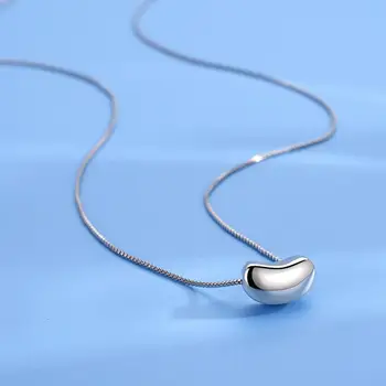 925 sterlingas sidabro širdies neckl paprastas elegantiškas dizainas laukinių clavicular grandinės moterų karoliai kilnų temperamentą pakabukai papuošalai