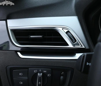ABS anglies pluošto/chrome stiliaus BMW X1 F48 X2 F39 Automobilių konsolė Oro Kondicionierius Lizdo Apdaila Padengti Ventiliacijos, Apdailos Rėmas
