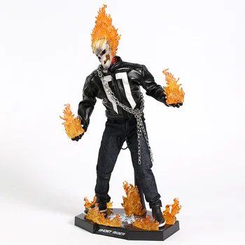 Agentai S. H. I. E. L. D. SHIELD Ghost Rider 1/6 Masto PVC Veiksmų Skaičius, Kolekcines, Modelis Žaislas su LED Šviesa