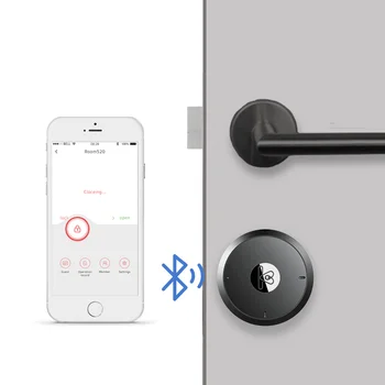 Airbnk M500 Išmaniųjų užrakto durų Wi-fi/Bluetooth/pagrindiniai mygtukai/Telefono APP Kontrolės Užrakto cilindras M500 Europos standartą užraktas su 70mm core