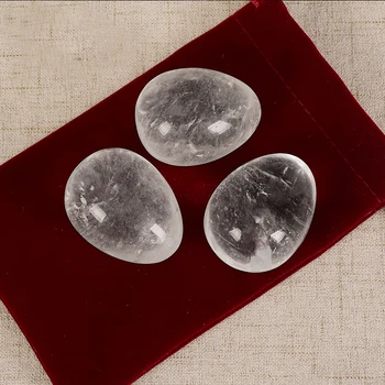 Akmuo kiaušinis 1 vnt 45*35mm Natūralių Kristalų kiaušinių Krištolo Rutuliai Gydymo Chakra Reiki Kamuolius apdaila