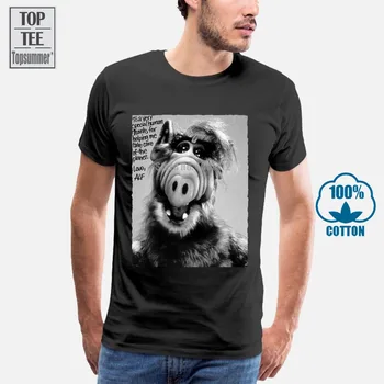 Alf T-Shirts Hip-Hop T-Shirt Medvilnės Vyrų Mados Vyrų Vasaros VYRIŠKI Marškinėliai Medvilnės Vyrų Marškinėliai-Roko Marškinėlius Spausdinti Marškinėlius A0006