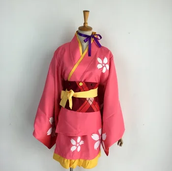 Anime Cosplay Mumei Cabaneri miesto šarvai Kimono Kostiumas Helovinas Kostiumai Visiškai Rinkiniai Moterims Perukas ir Japonijos Geta
