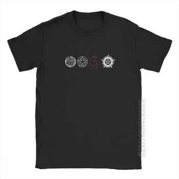 Antgamtinių T Shirts Vyras Spn Broliai Angelas Dean Winchester Marškinėliai Naujovė Grynos Medvilnės Dizaineris Marškinėliai Prekės Viršūnės