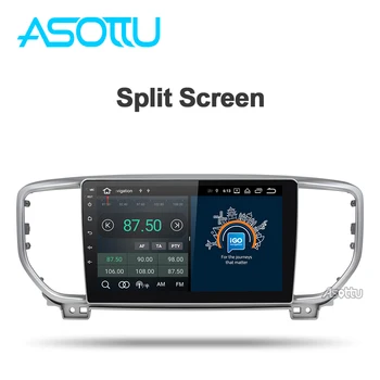 Asottu KI606 android 9.0 PX6 car dvd gps KIA sportage 4 2018 2019 gps navigacija 1 din car stereo galvos vienetas automobilio stereo