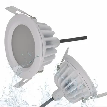 Atsparus vandeniui IP68 LED Downlight AC110V 220V Pritemdomi 15W Įleidžiamas LED Lubų šviestuvas Vonios Kambarį Anti-rūko žibintas