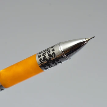 Aukštos kokybės juoda / oranžinė 2B mechaninė pieštuku mokyklos Raštinės reikmenys unikalus trinamos papildymo Rašikliai Dovana