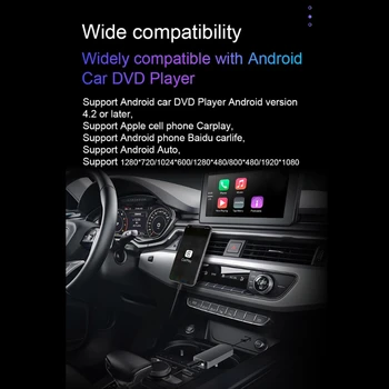 Automobiliniai radijo imtuvai CarPlay Langelį Balso Kontrolės Belaidžio 