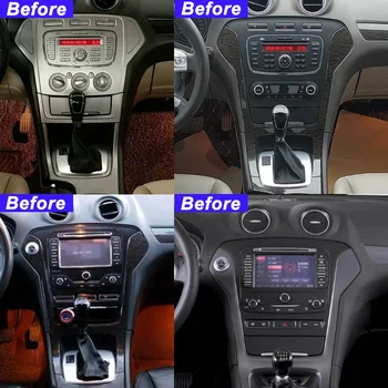 Automobilio Radijo Ford Mondeo 2007-2010 Stereo GPS Navigacijos 9.7 Colių Android 9.0 Nr. 2 Din 2din DVD Autoradio Carplay DSP 