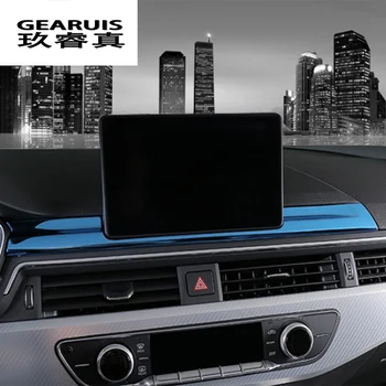 Automobilio Stilius Navigacijos Ekrano Apsauga apima Lipdukai Centro Valdymo Juostos Skydelyje Audi A4 b9 A5 Interjero Auto Priedai