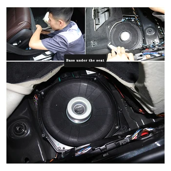 Automobilių žemų dažnių garsiakalbis BMW F10 F30 G30 E90 serijos aukštos kokybės pagal sėdynė mažo diapazono dažnių garsiakalbis boso garsiakalbis ragų stereo