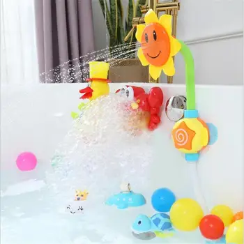 Baby Shower Žaislas Elektros Saulėgrąžų Dušo Vasaros Baby Shower Sun Flower Water Spray Rankinis Dušas, vonios žaislai vaikams dovanos