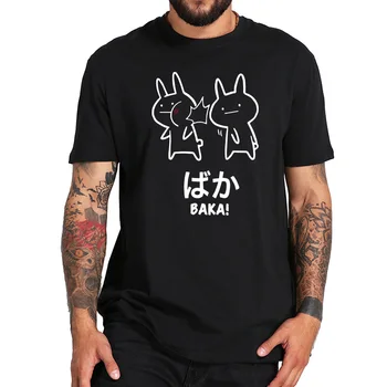 Baka Triušis Slap Marškinėliai Japnese Anime Medvilnės MUMS Dydžio Vyrai Moterys Vasaros Viršūnes Tee